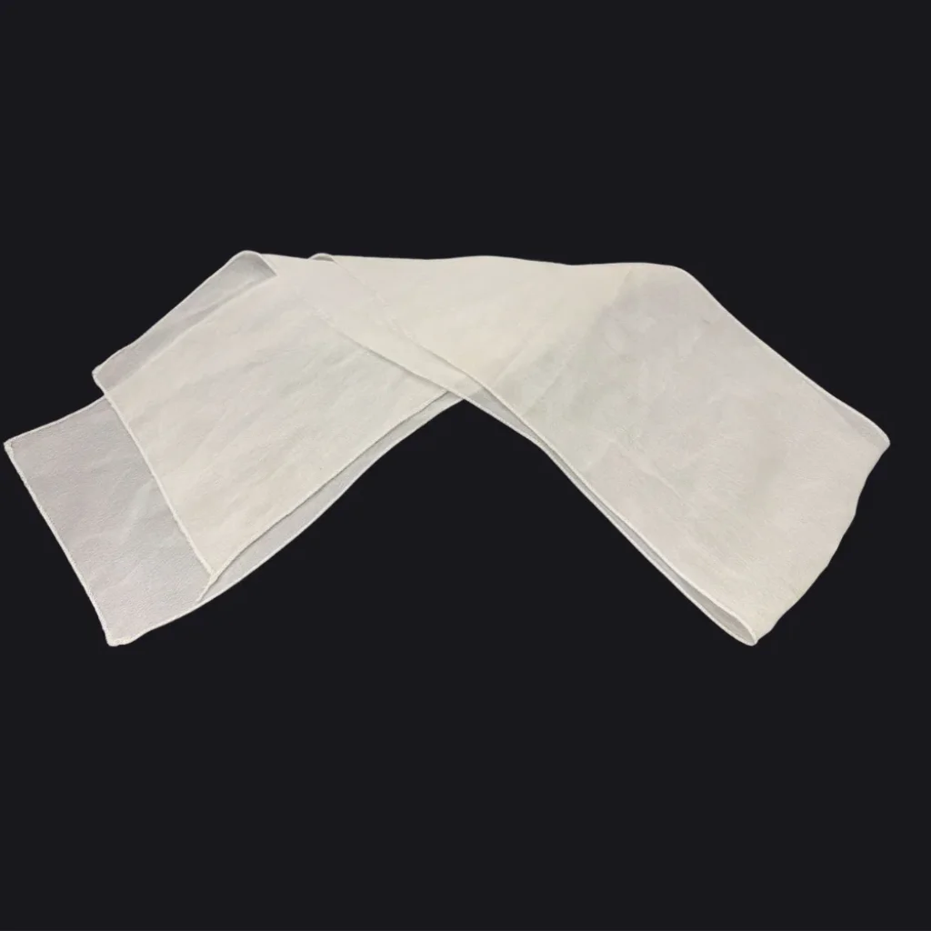 White Georgette Thatha - Set of 6