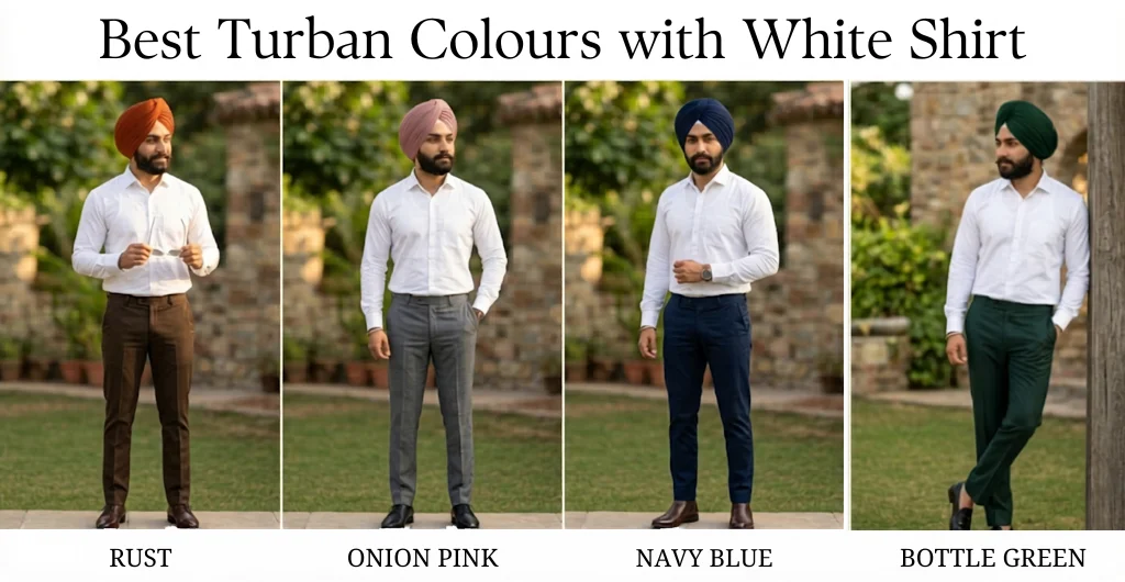 best-turban-colour-with-white-shirt